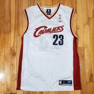 Reebok Nba Cleveland Cavaliers Lebron James Vintage Rookie Jersey Size L